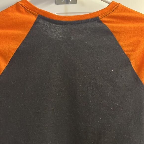 Celebrate Halloween Glitter Skull & Crossbones Baseball Shirt-XL-14/16 Plus Girl - Picture 7 of 15